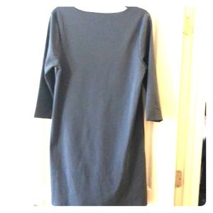 All For Color dusty blue shift dress